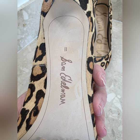 Sam Edelman Women's Size 11 Calf Hair Leopard Print Pump. - Picture 2 of 8